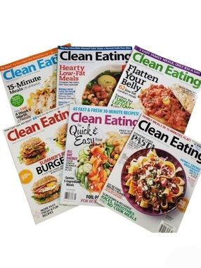 Clean Eating Magazines Healthy Living & Whole Food Recipes Set E